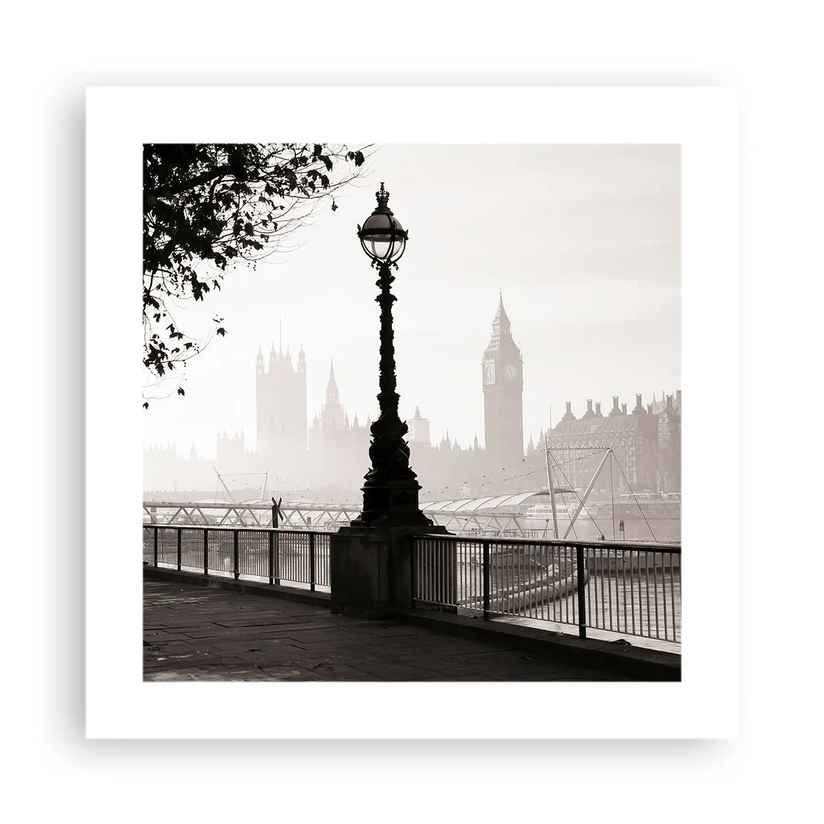 Affisch - Morgon i London - 40x40 cm