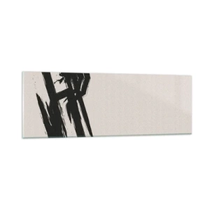 Glastavla - Bild på glas - En ostoppbar rörelse - 90x30 cm
