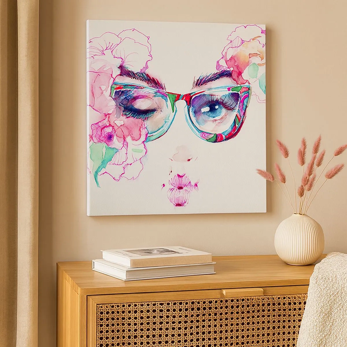 Canvastavla - Bild på duk - Frestande löfte - 30x30 cm