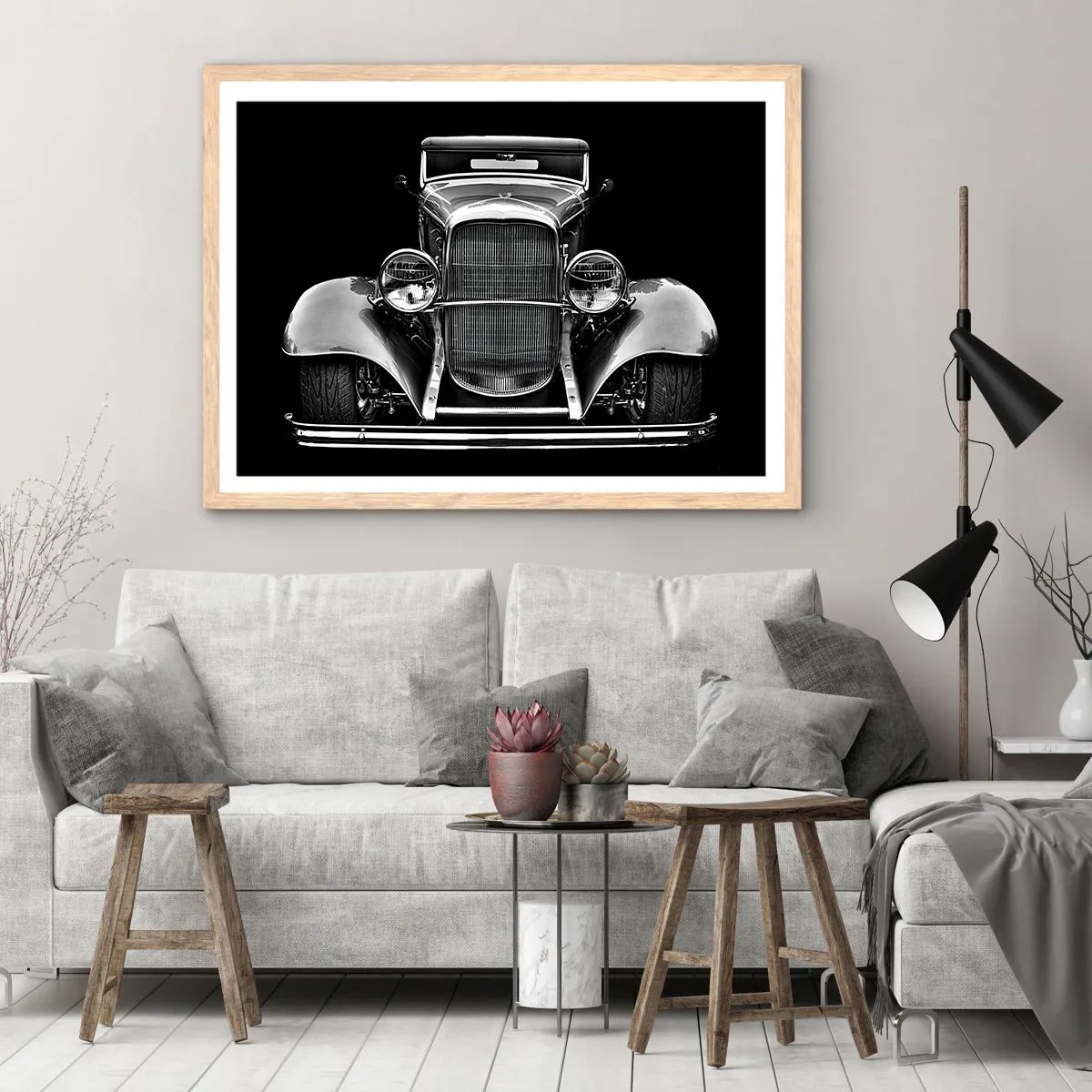 Affisch i ram av ljusek - En sann gentleman - 70x50 cm