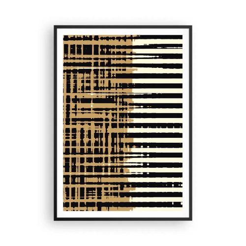 Affisch i svart ram - Arkitektonisk abstraktion - 70x100 cm