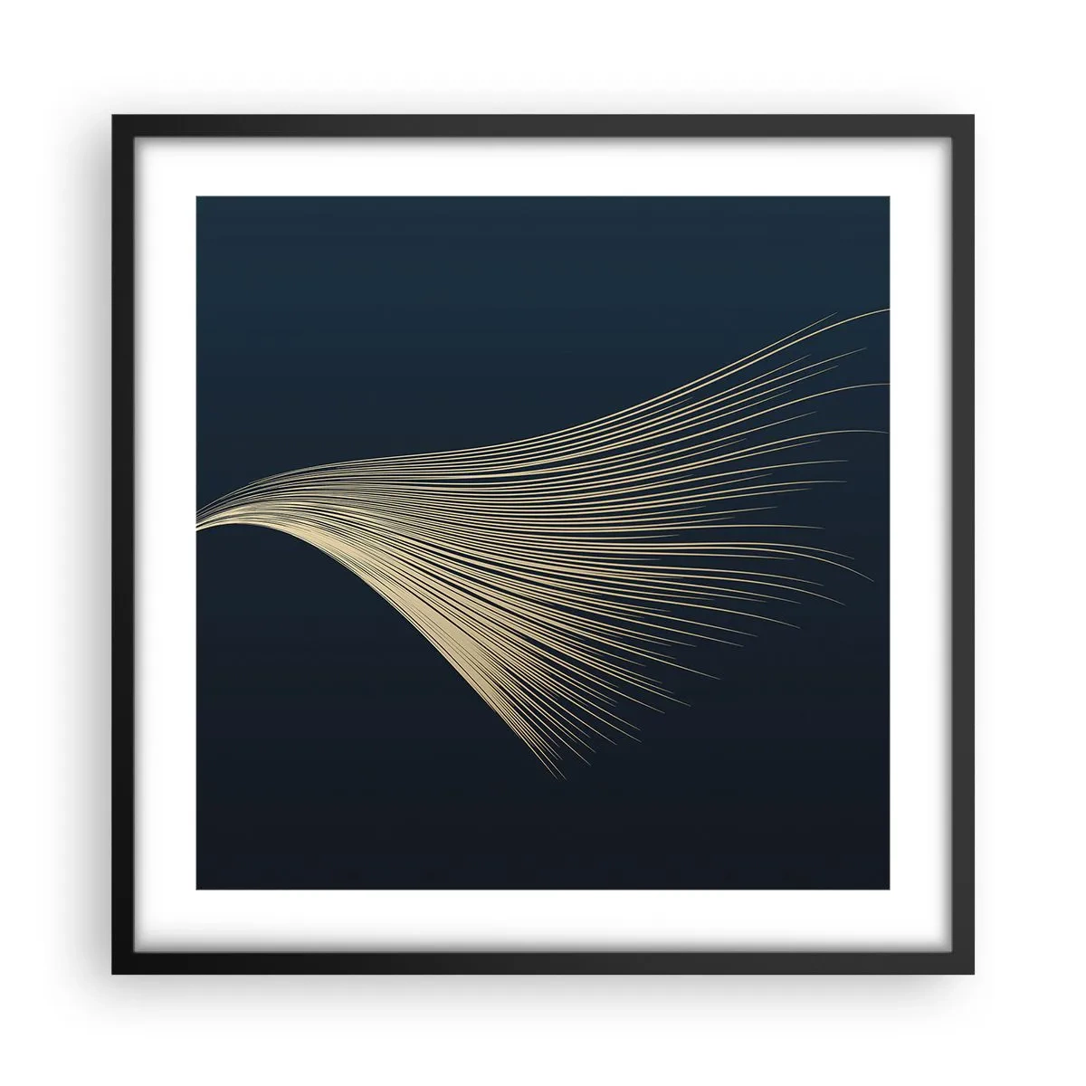 Affisch i svart ram - Som en ängels hårstrå - 50x50 cm