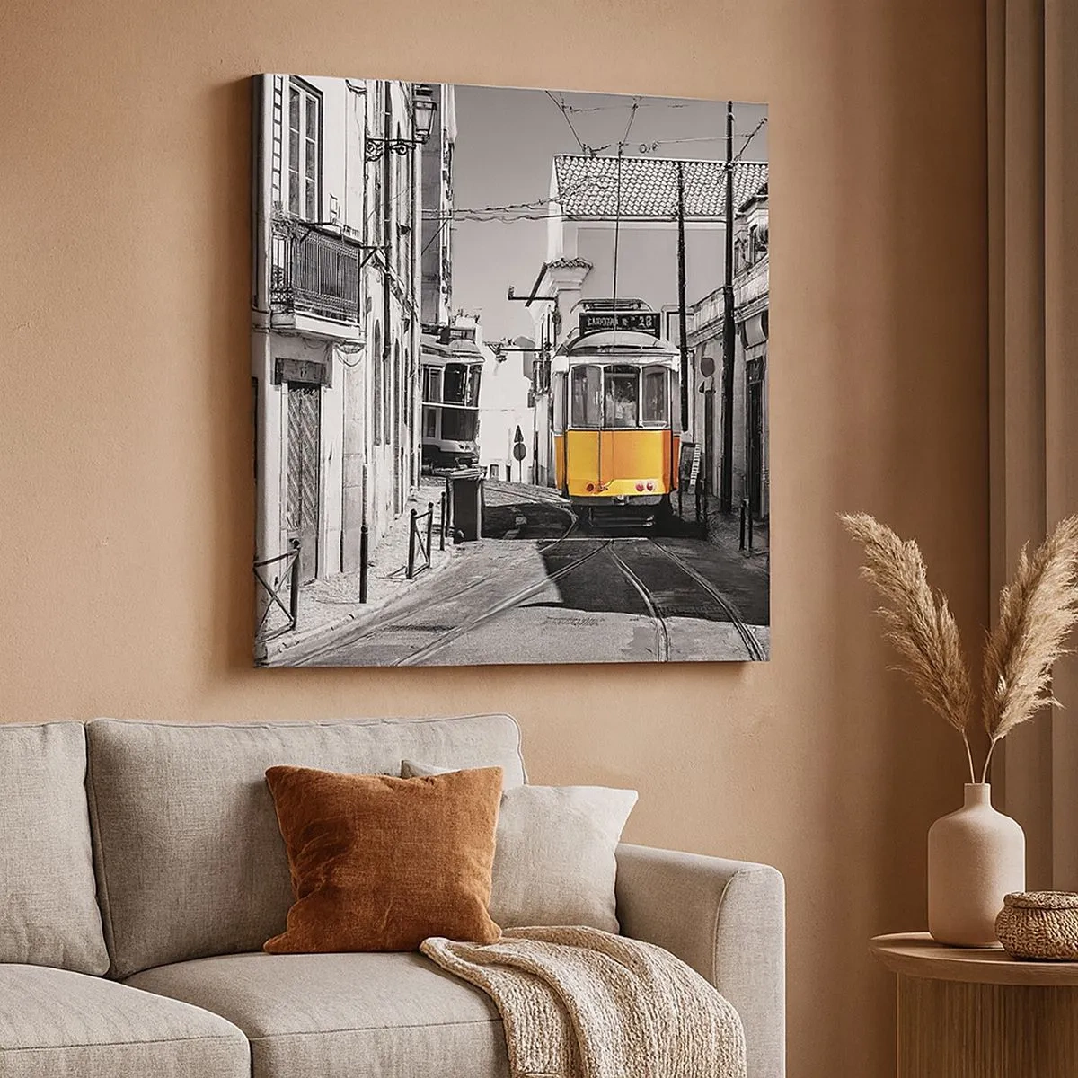 Canvastavla - Bild på duk - Lissabons anda - 30x30 cm