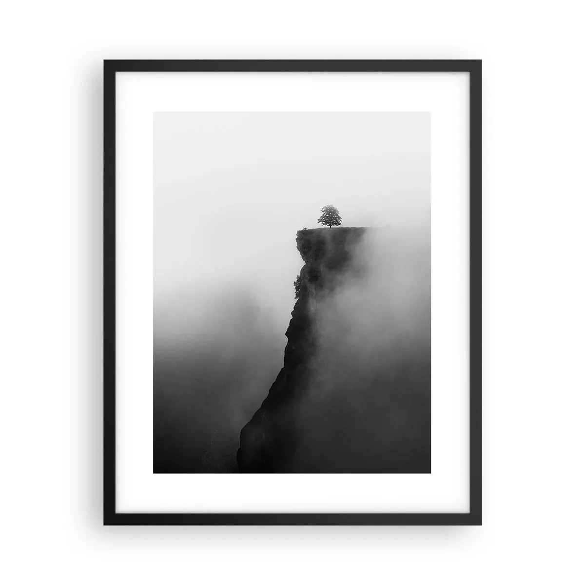 Affisch i svart ram - På världens gräns - 40x50 cm