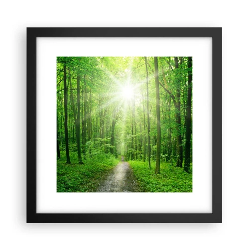 Affisch i svart ram - Grön domkyrka - 30x30 cm