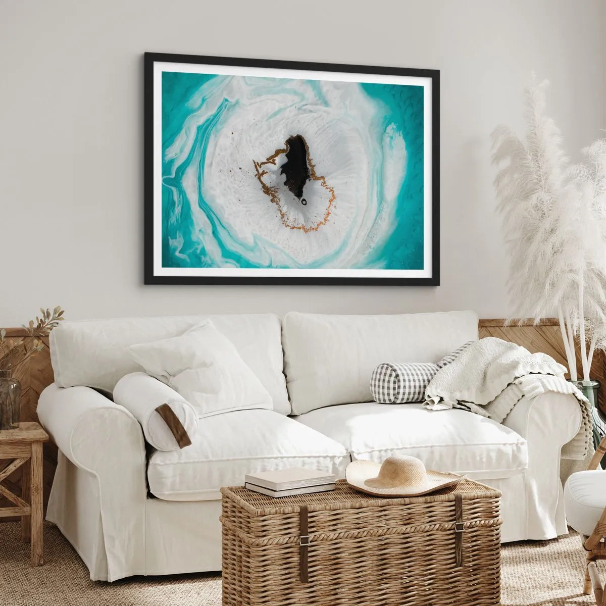 Affisch i svart ram - Att tränga in - 100x70 cm