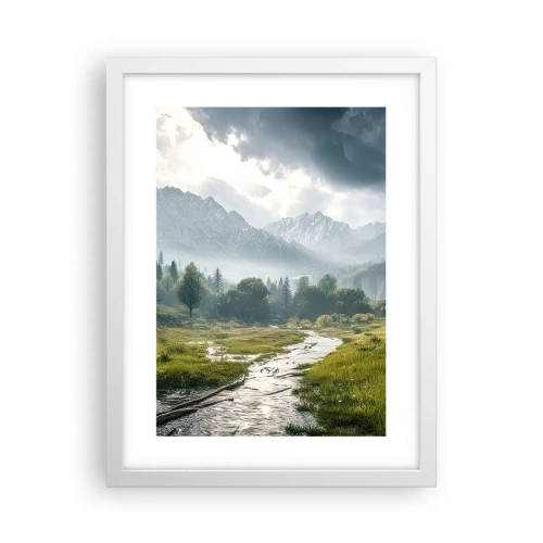 Affisch i vit ram - Fram och tillbaka - 30x40 cm