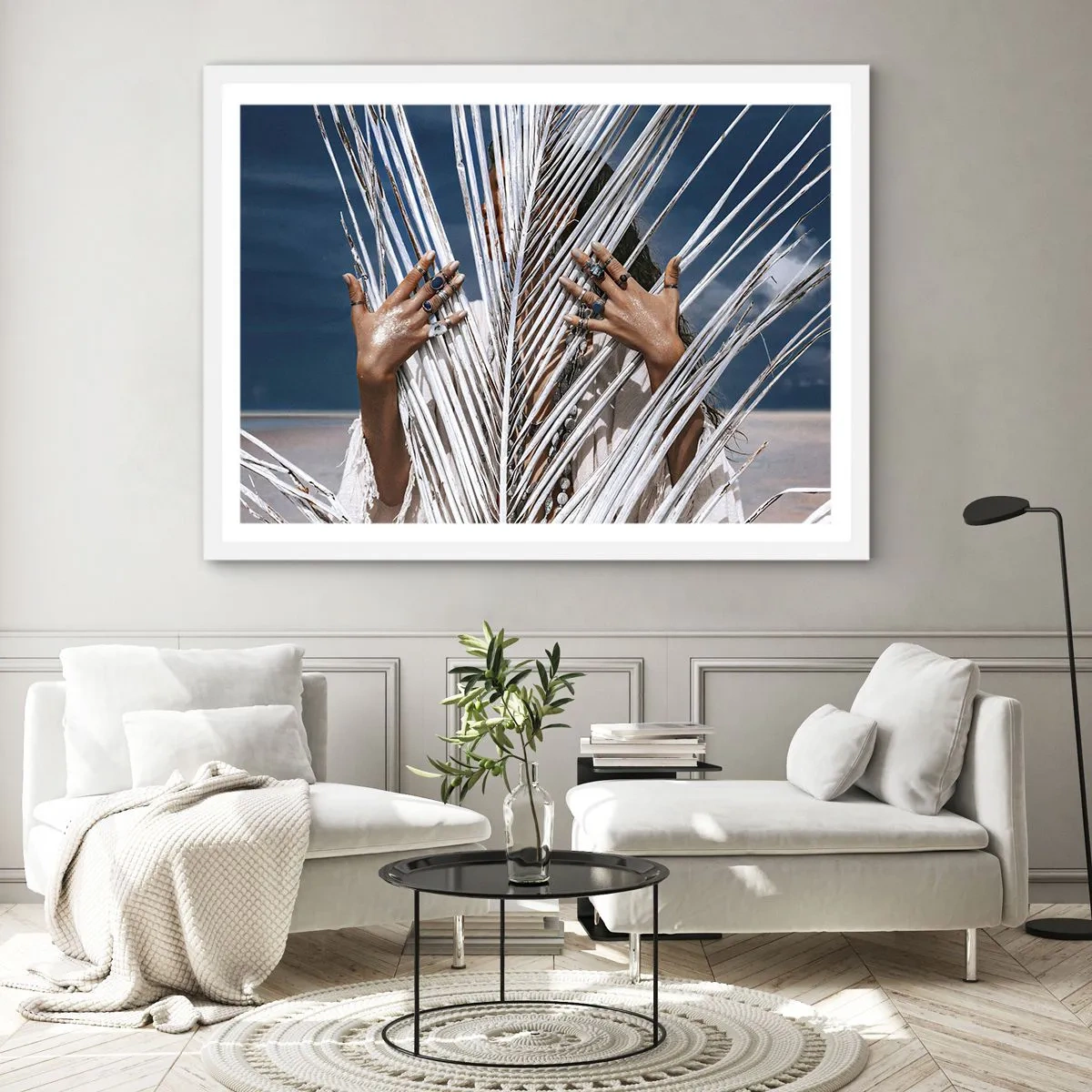 Affisch i vit ram - Schamanens flickvän? - 91x61 cm