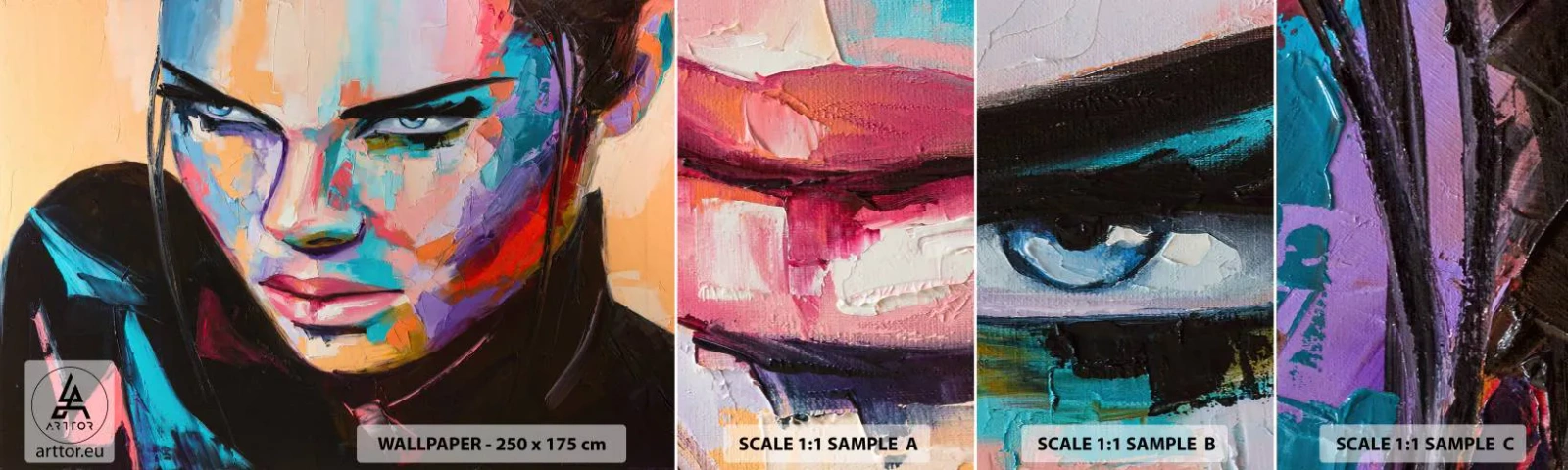 Fototapet Prov Standard Eco - Vilt hjärta - Kvinna, Porträtt av en kvinna, Flicka - 100x30 cm