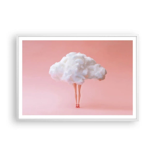 Affisch i vit ram - Söt utfästelse - 100x70 cm