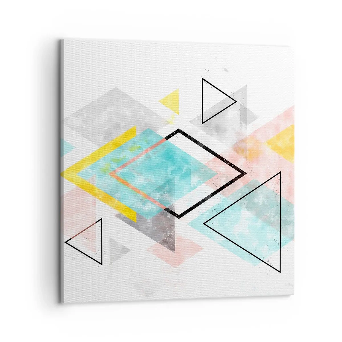 Canvastavla - Bild på duk - Geometriskt spel - 50x50 cm