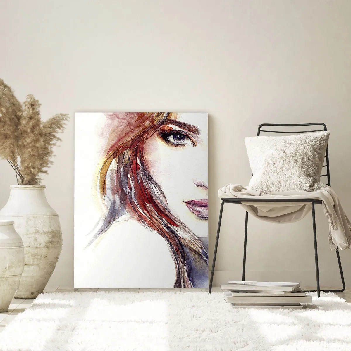 Glastavla - Bild på glas - Vademecum - följ efter mig - 70x100 cm