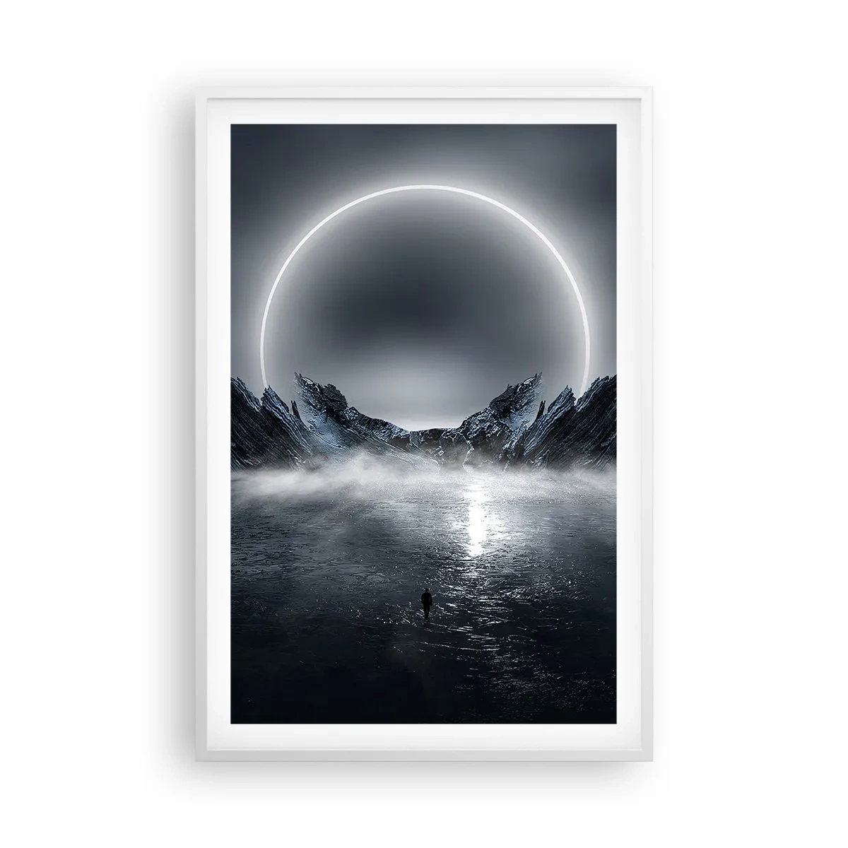 Affisch i vit ram - En berättelses final - 61x91 cm