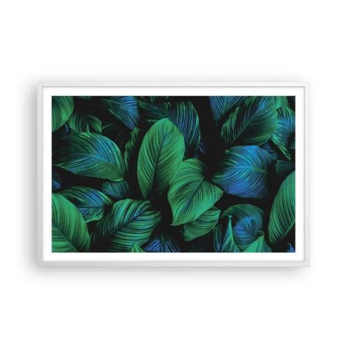 Affisch i vit ram - I gröna folkmassan - 91x61 cm