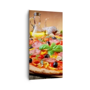 Canvastavla - Bild på duk - Med riktig italiensk smak - 65x120 cm