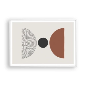 Affisch i vit ram - I fokus - 100x70 cm