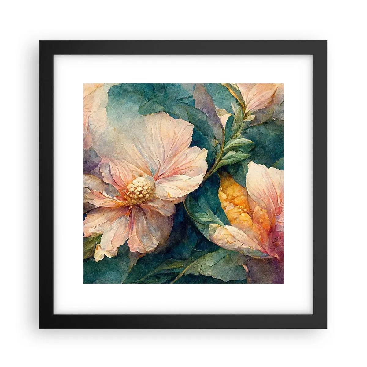 Affisch i svart ram - Bara subtilitet - 30x30 cm