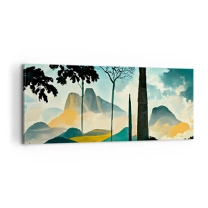 Canvastavla - Bild på duk - Fortfarande högre och högre - 100x40 cm