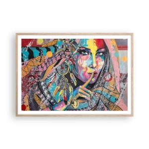 Affisch i ram av ljusek - Var tyst tills du förstår - 100x70 cm