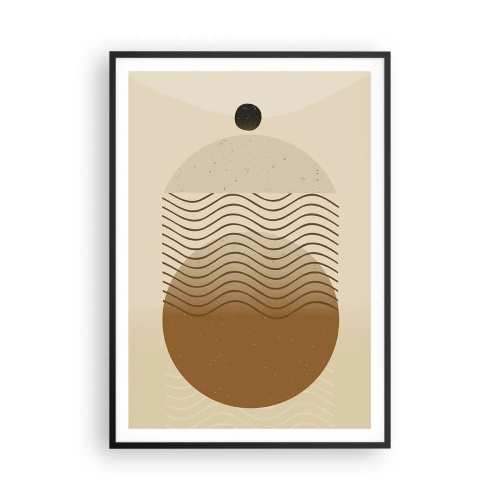 Affisch i svart ram - Om geometriska figurers ursprung - 70x100 cm