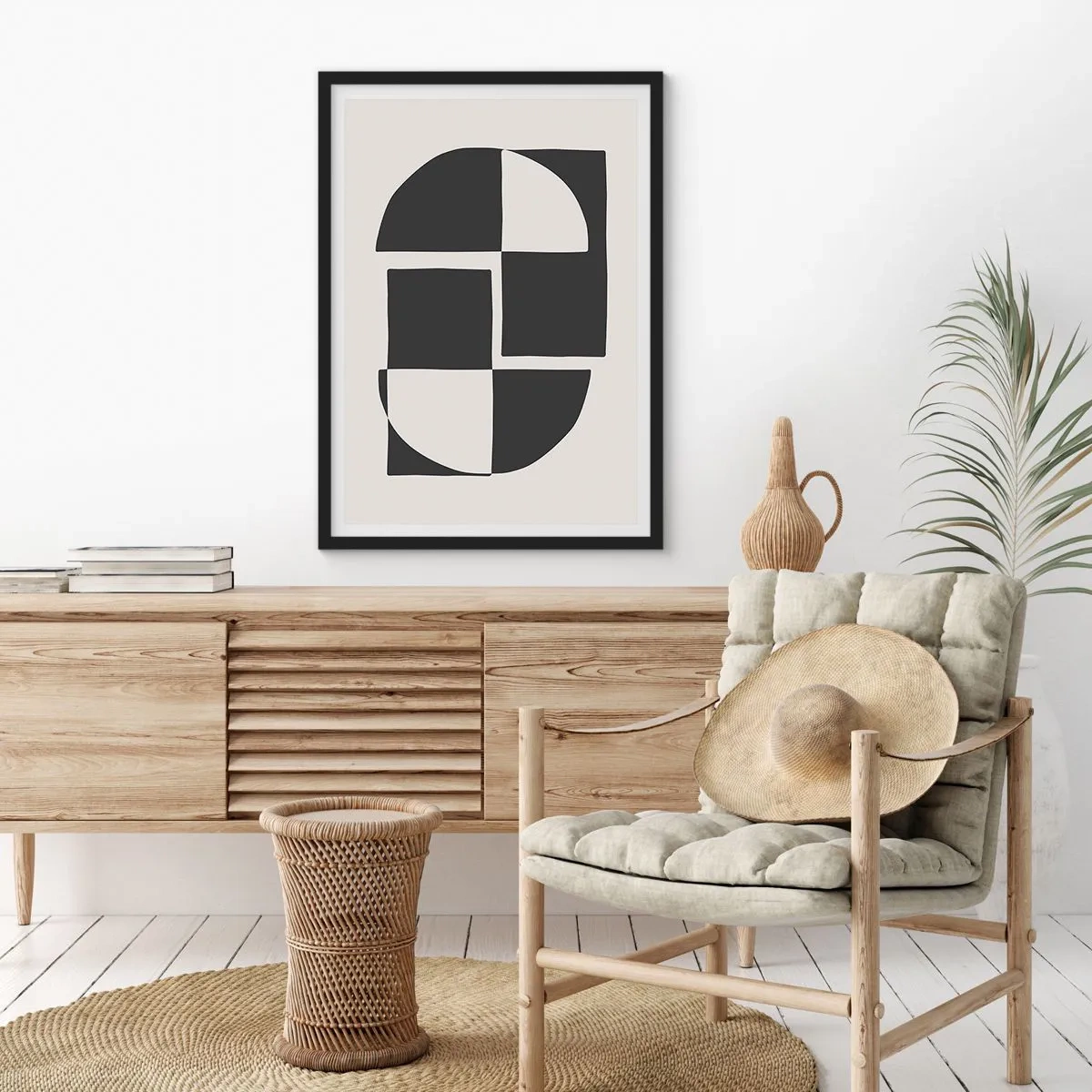 Affisch i svart ram - Antites – syntes - 70x100 cm