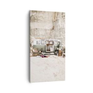 Canvastavla - Bild på duk - Dags att börja resan - 55x100 cm