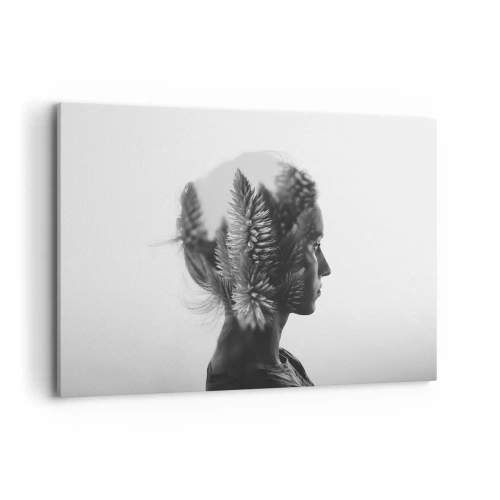 Canvastavla - Bild på duk - Furuskogens härskarinna - 120x80 cm