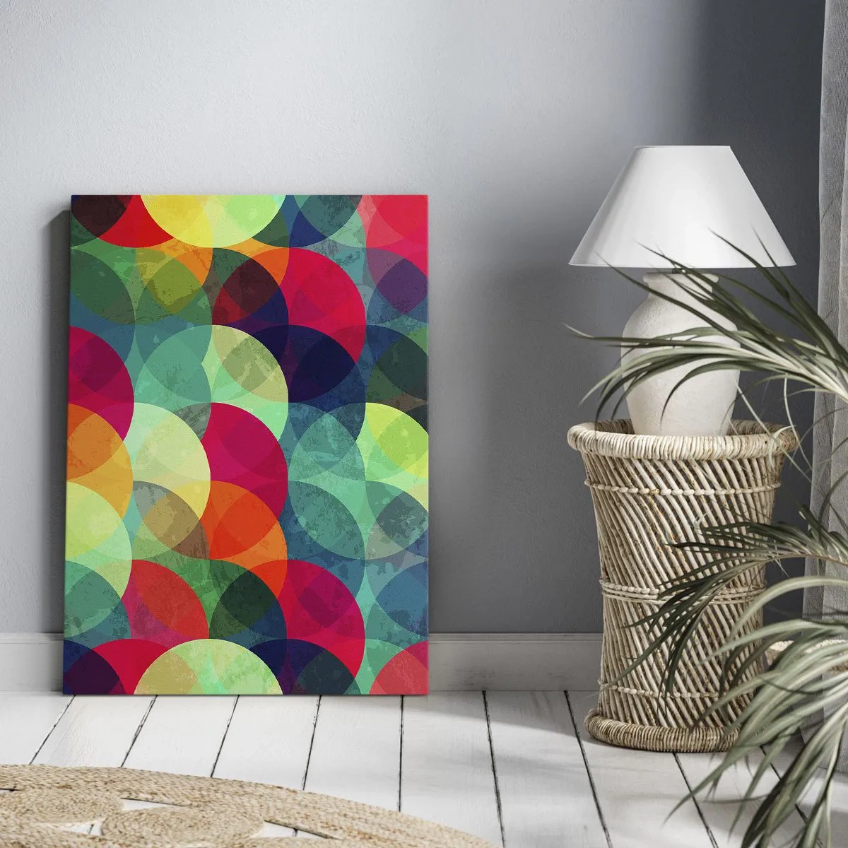 Canvastavla - Bild på duk - Regnbågsfärd - 50x70 cm