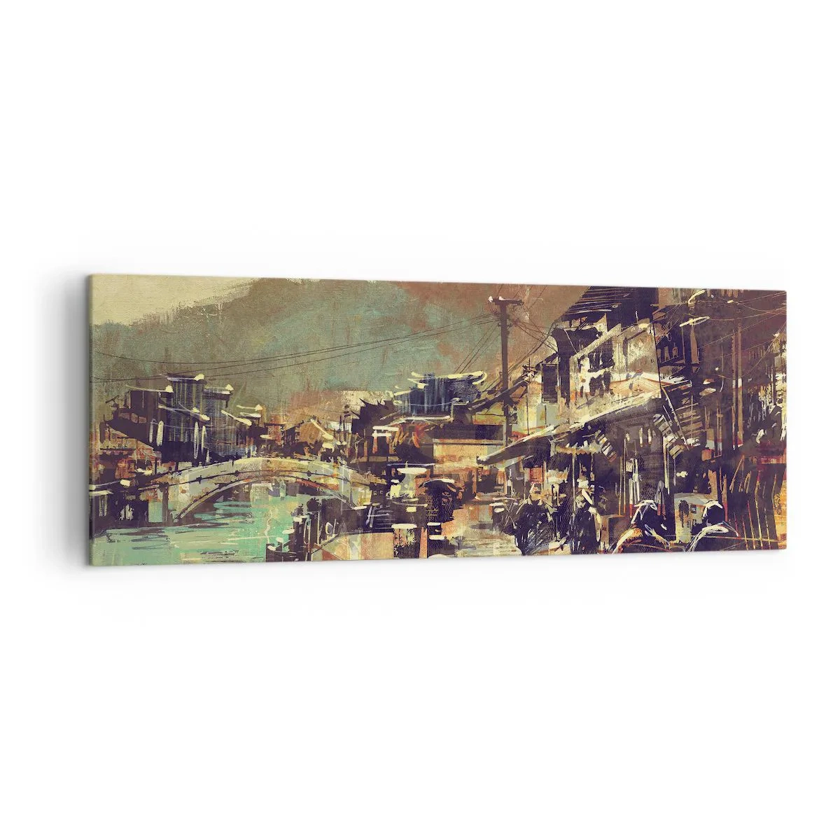 Canvastavla - Bild på duk - Livet som gråskalans rikedom - 140x50 cm