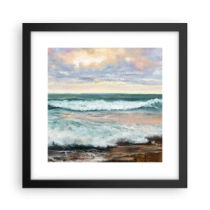 Affisch i svart ram - Här kan du släta ut din själ - 30x30 cm