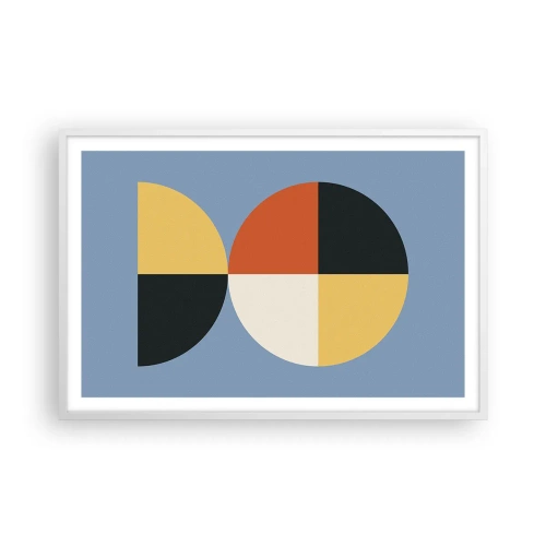 Affisch i vit ram - Titta och räkna - 91x61 cm