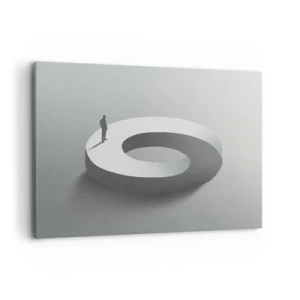 Canvastavla - Bild på duk - Och försök att vara klok - 100x70 cm