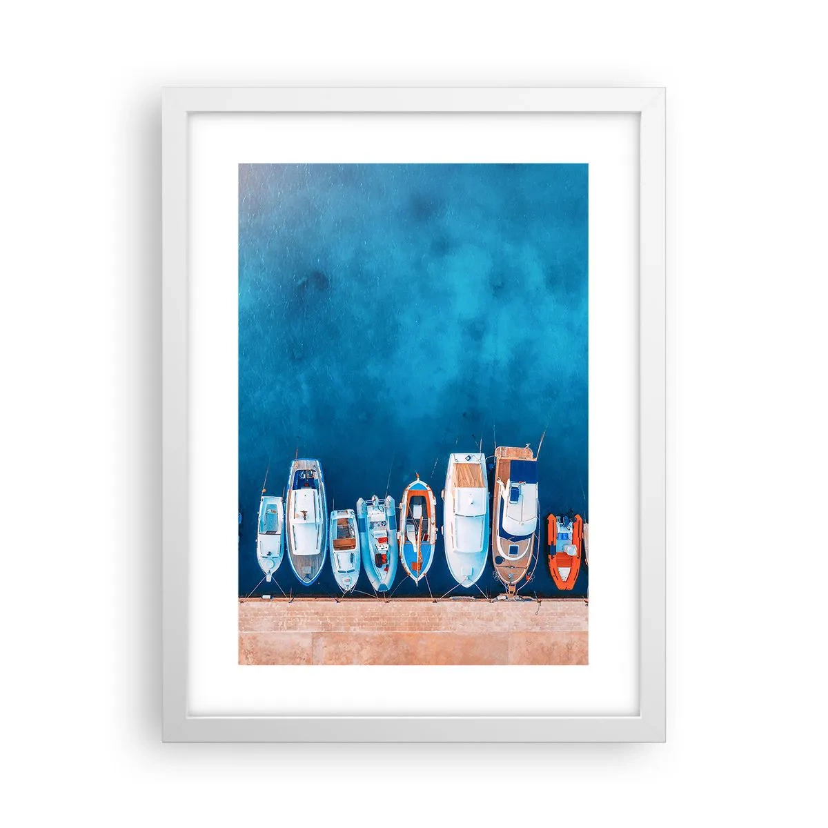 Affisch i vit ram - I en rad - 30x40 cm