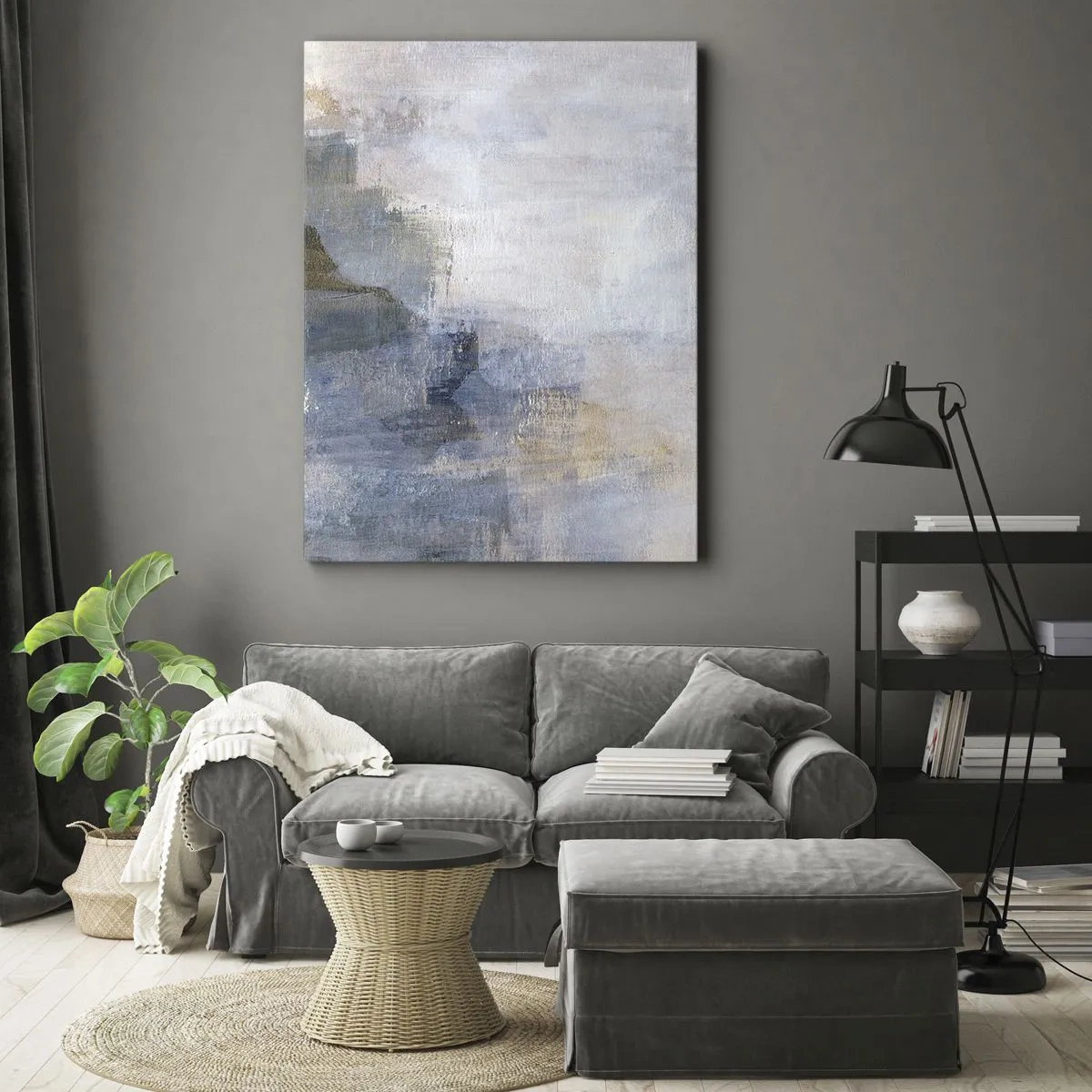 Canvastavla - Bild på duk - Färgernas toner och ackord - 50x70 cm