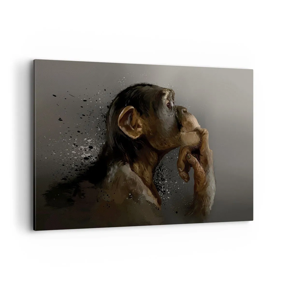 Canvastavla - Bild på duk - Säkert en tänkare - 120x80 cm