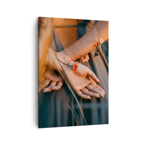 Canvastavla - Bild på duk - Bunden till naturen - 50x70 cm