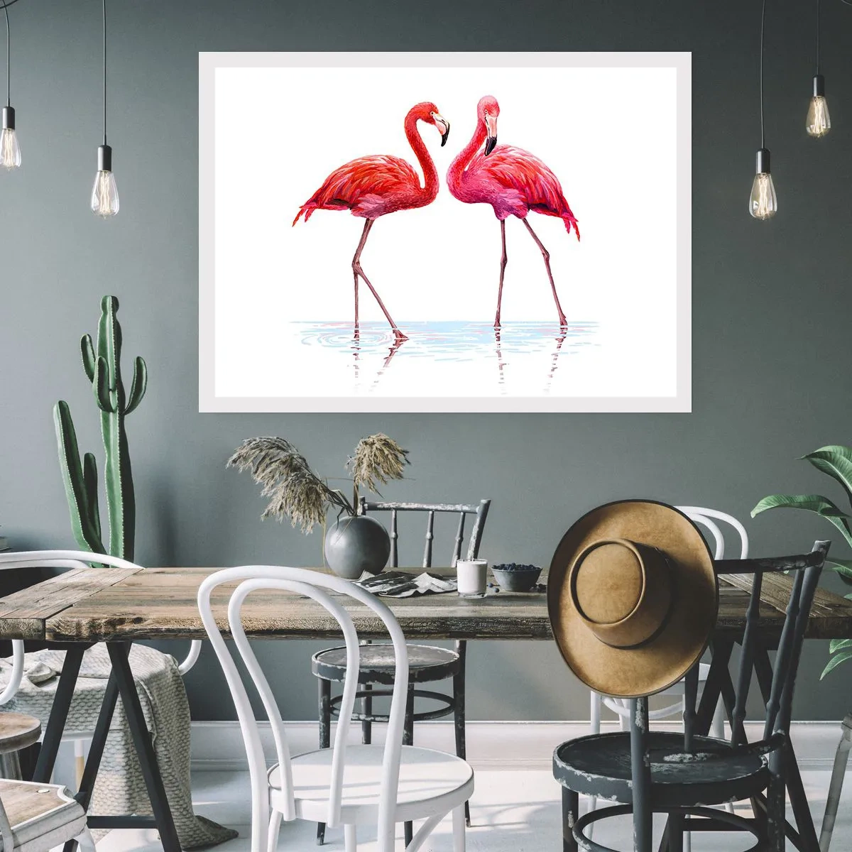 Affisch - Rosa rendez-vous - 100x70 cm
