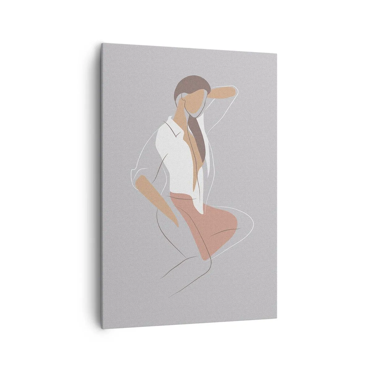 Canvastavla - Bild på duk - Charmens kontur - 70x100 cm