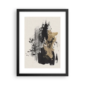 Affisch i svart ram - Komposition med passion - 30x40 cm