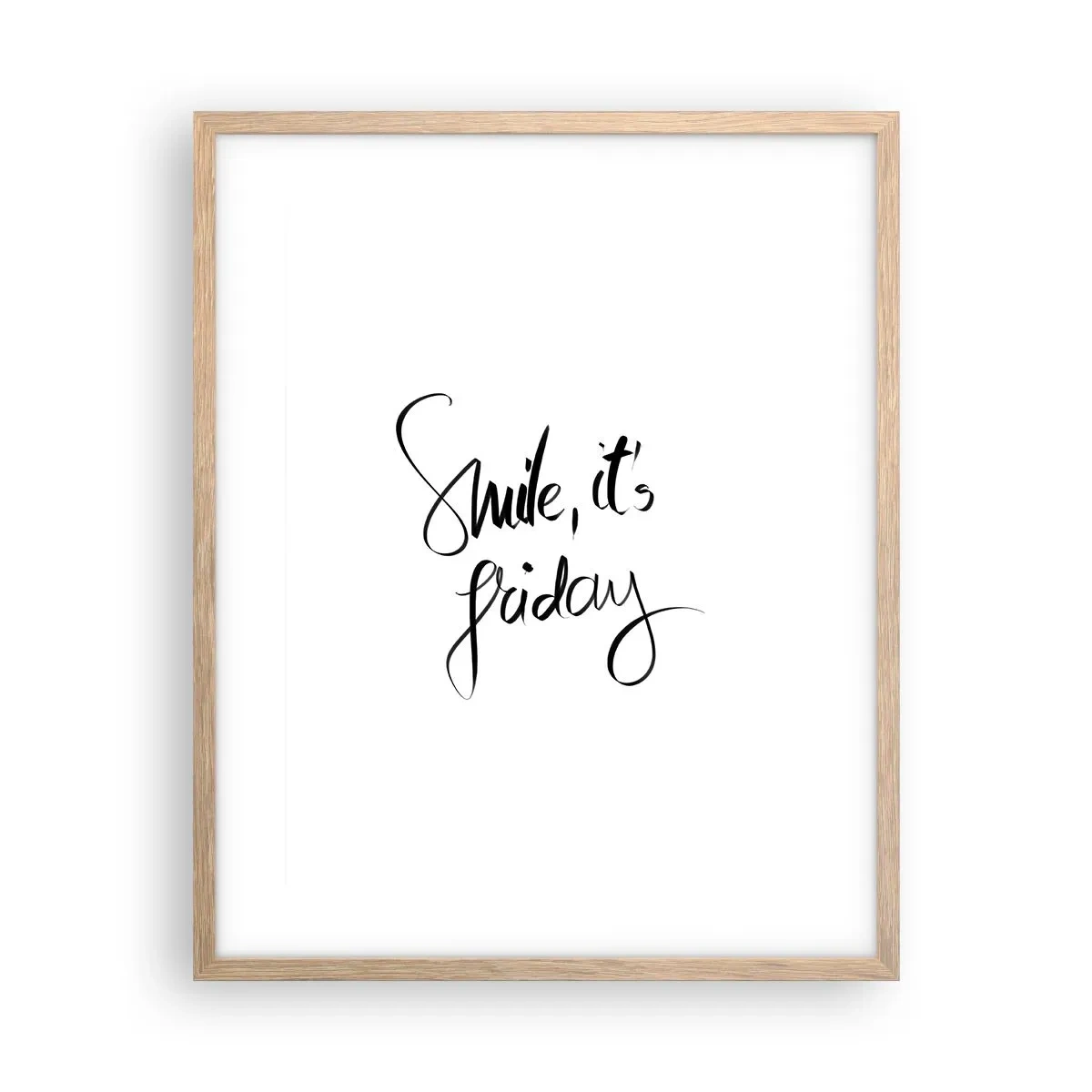 Affisch i ram av ljusek - Riktig glädje - 40x50 cm