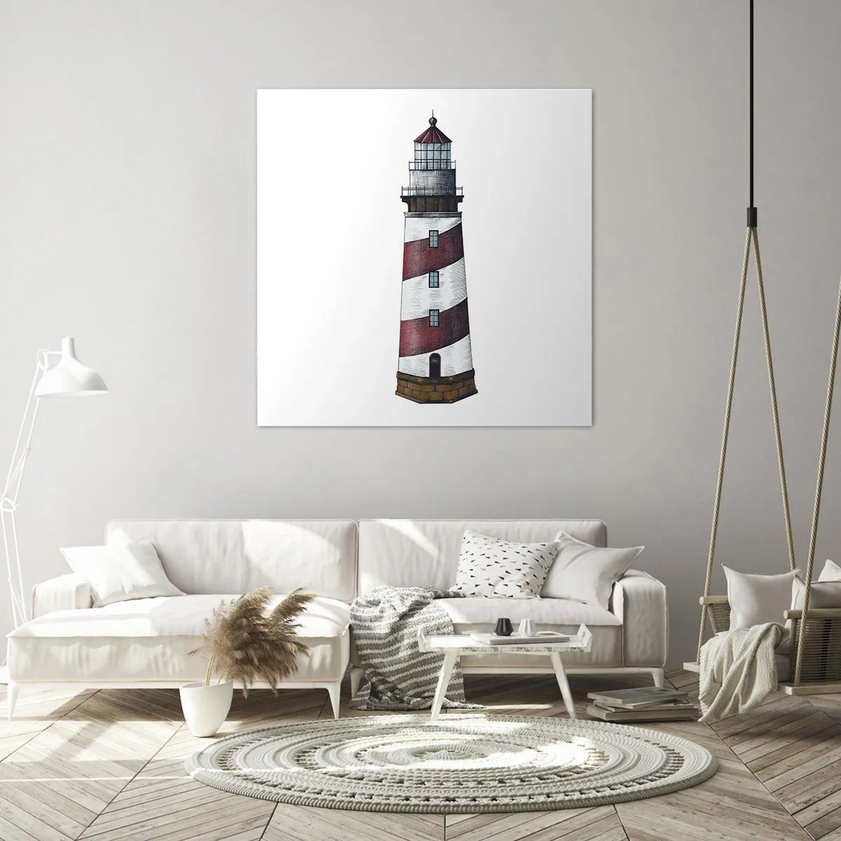 Canvastavla - Bild på duk - Alltid på sin vakt - 60x60 cm