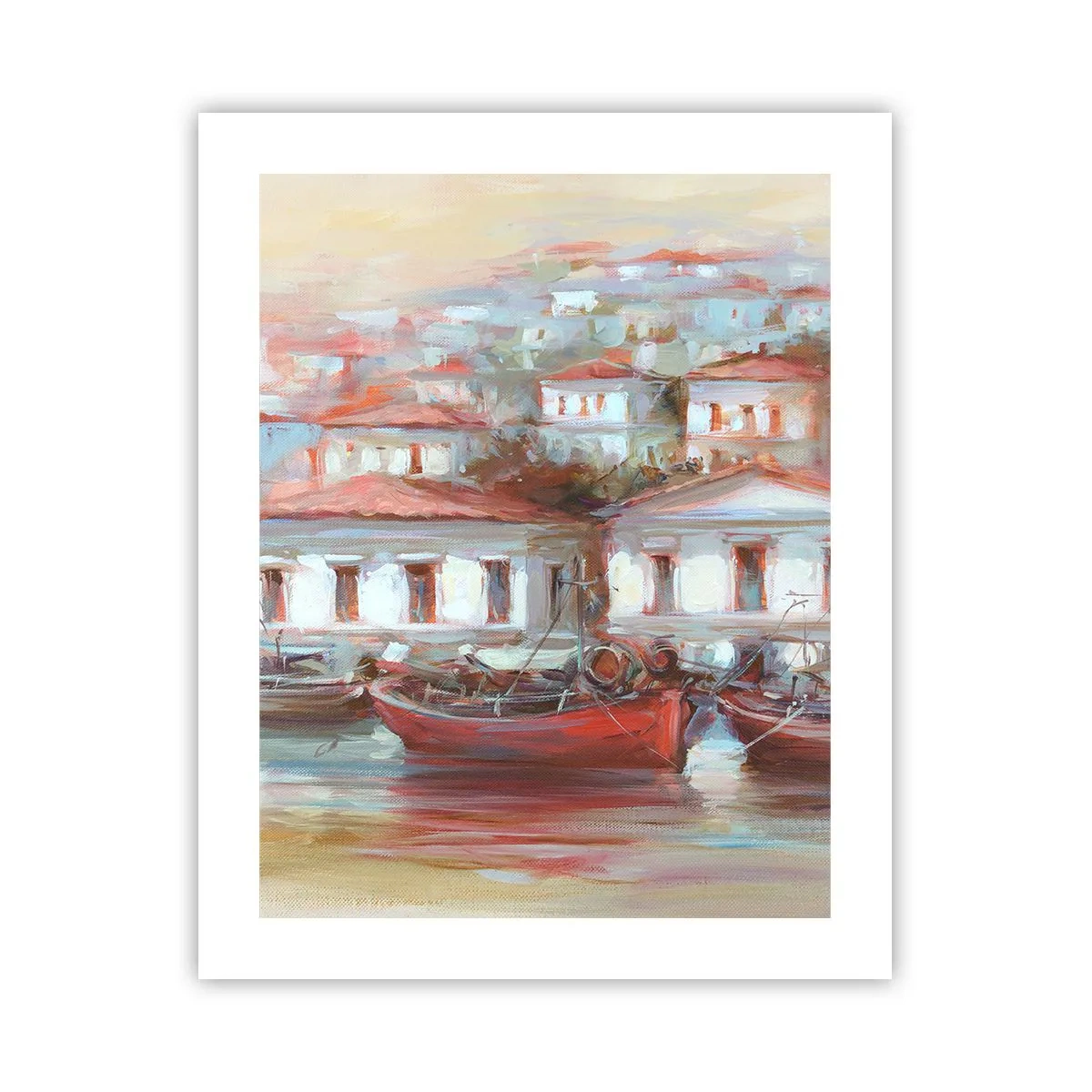 Affisch - Lycklig stad - 40x50 cm