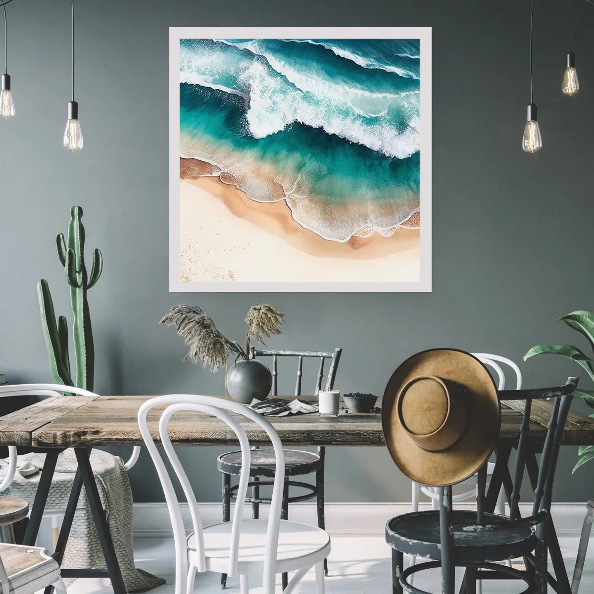 Affisch - Ett evigt möte - 60x60 cm