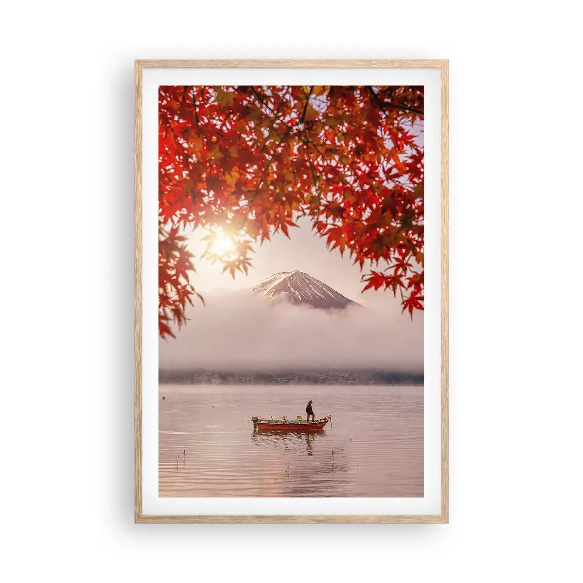 Affisch i ram av ljusek - I japansk stämning - 61x91 cm