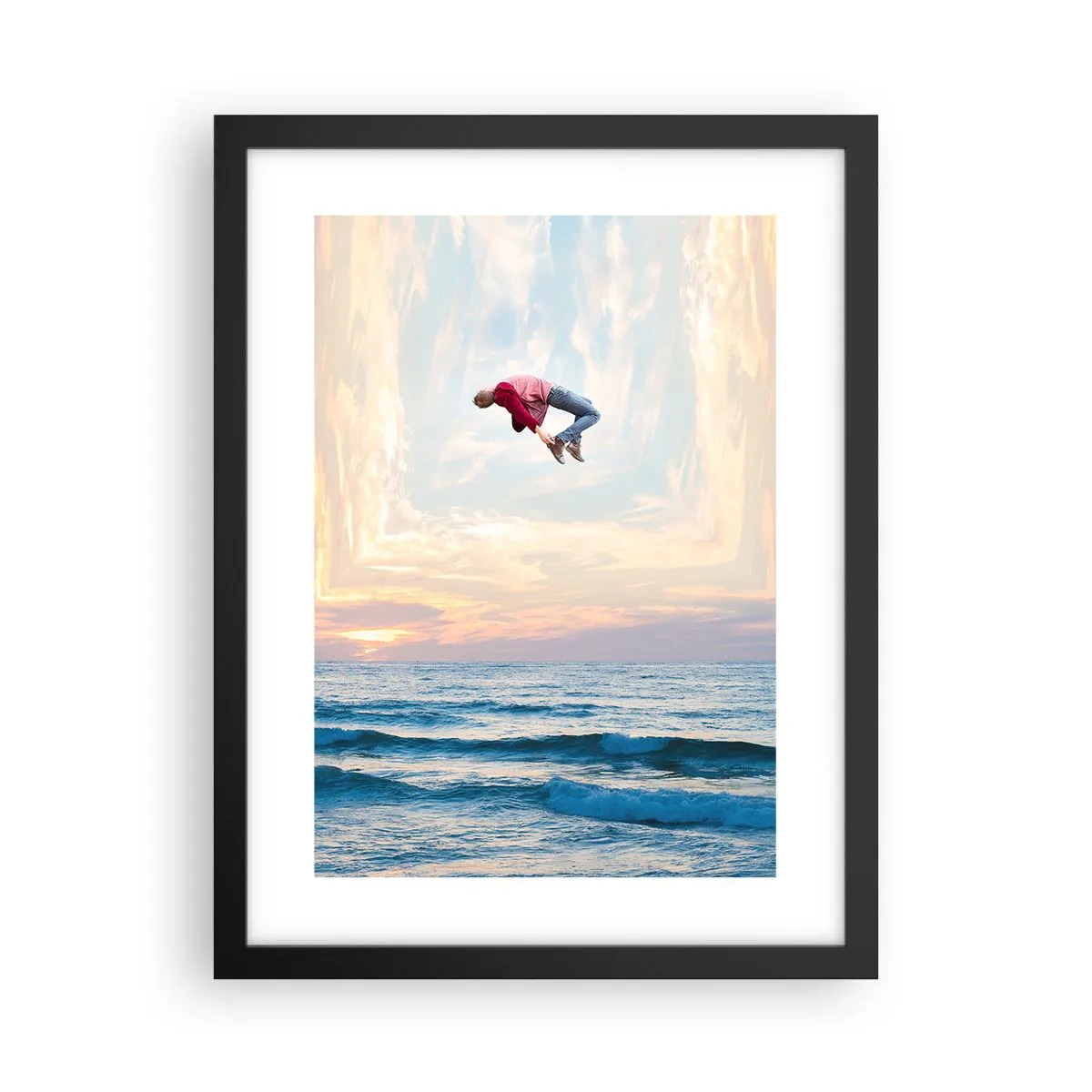 Affisch i svart ram - Till en annan dimension - 30x40 cm