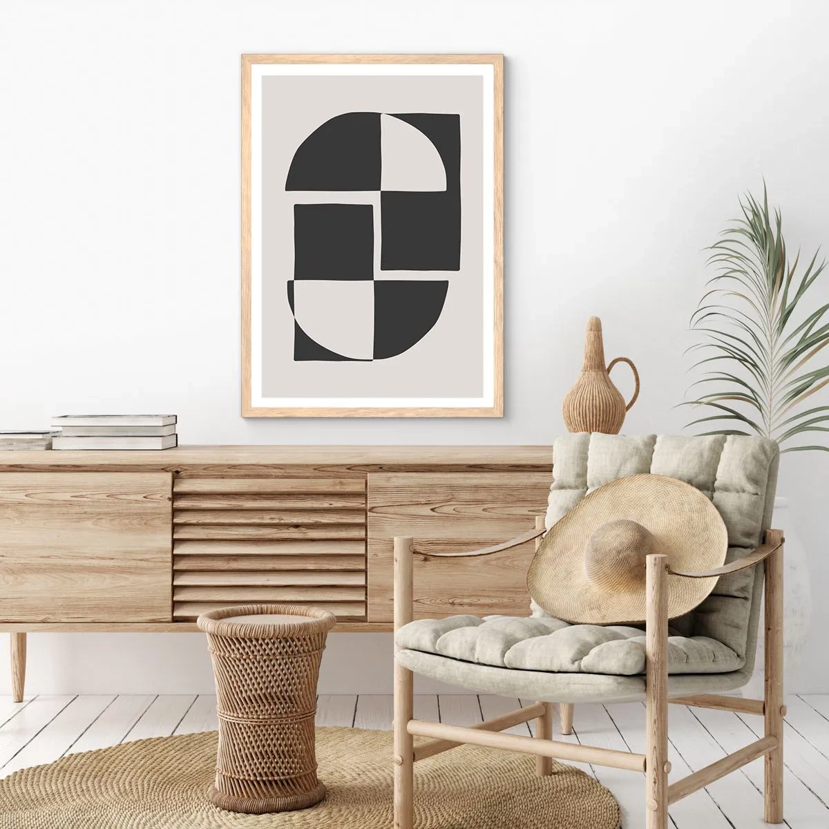 Affisch i ram av ljusek - Antites – syntes - 70x100 cm