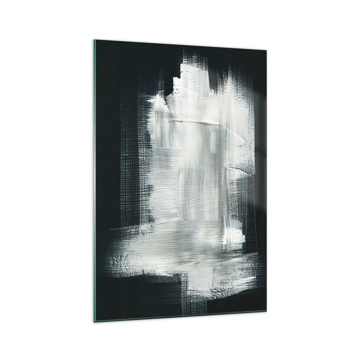 Glastavla - Bild på glas - Vävd av det vertikala och horisontella - 70x100 cm