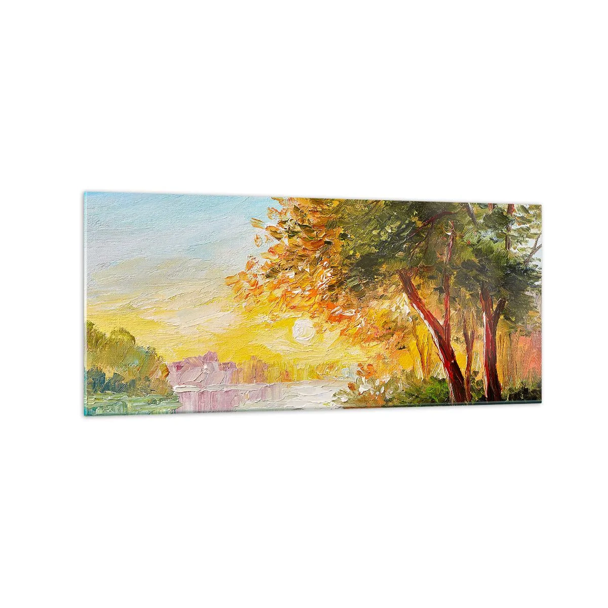 Glastavla - Bild på glas - Et in Arcadia ego - 120x50 cm