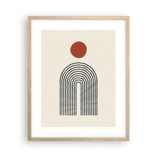 Affisch i ram av ljusek - Formernas och färgernas magnetism - 40x50 cm