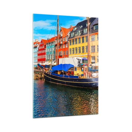 Glastavla - Bild på glas - Glad kaj - 50x70 cm